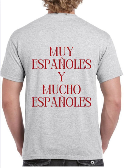 Camiseta gris ‘MUY ESPAÑOLES Y MUCHO ESPAÑOLES’