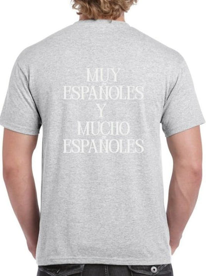 Camiseta gris ‘MUY ESPAÑOLES Y MUCHO ESPAÑOLES’