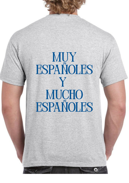 Camiseta gris ‘MUY ESPAÑOLES Y MUCHO ESPAÑOLES’